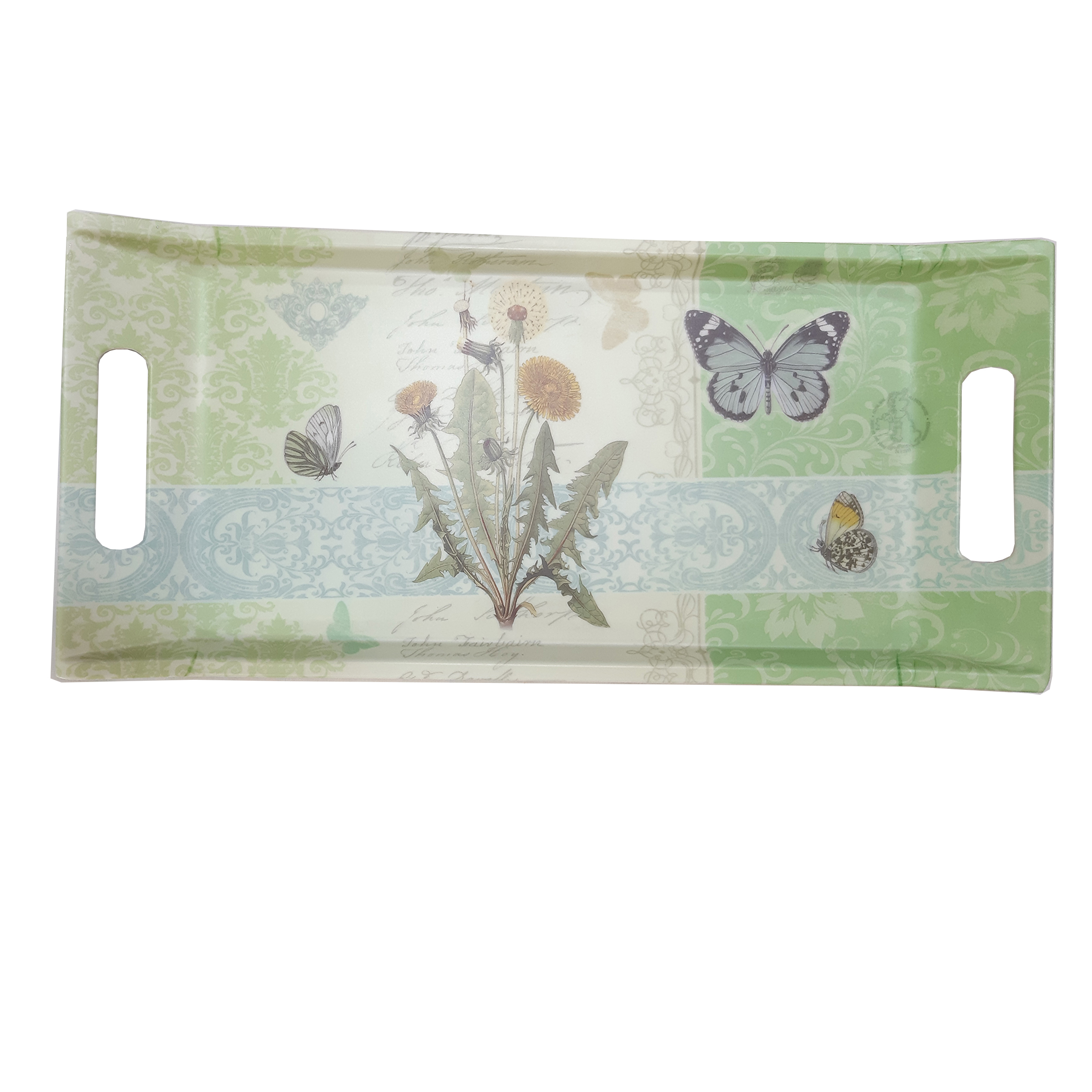 سینی مدل مستطیل طرح قاصدک کد 100679b