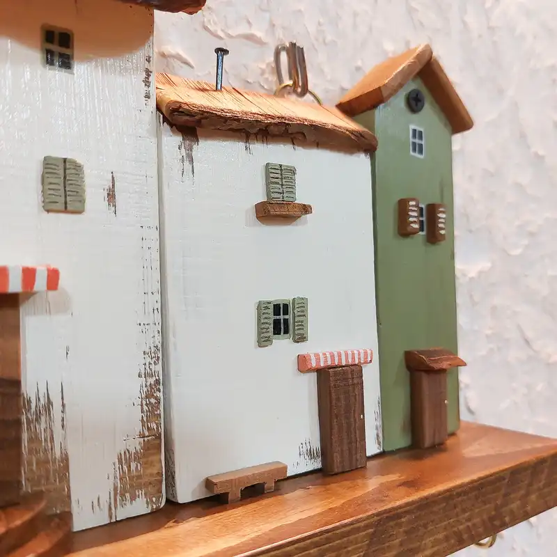 جاکلیدی دیواری مدل دهکده فانتزی کد 5333z