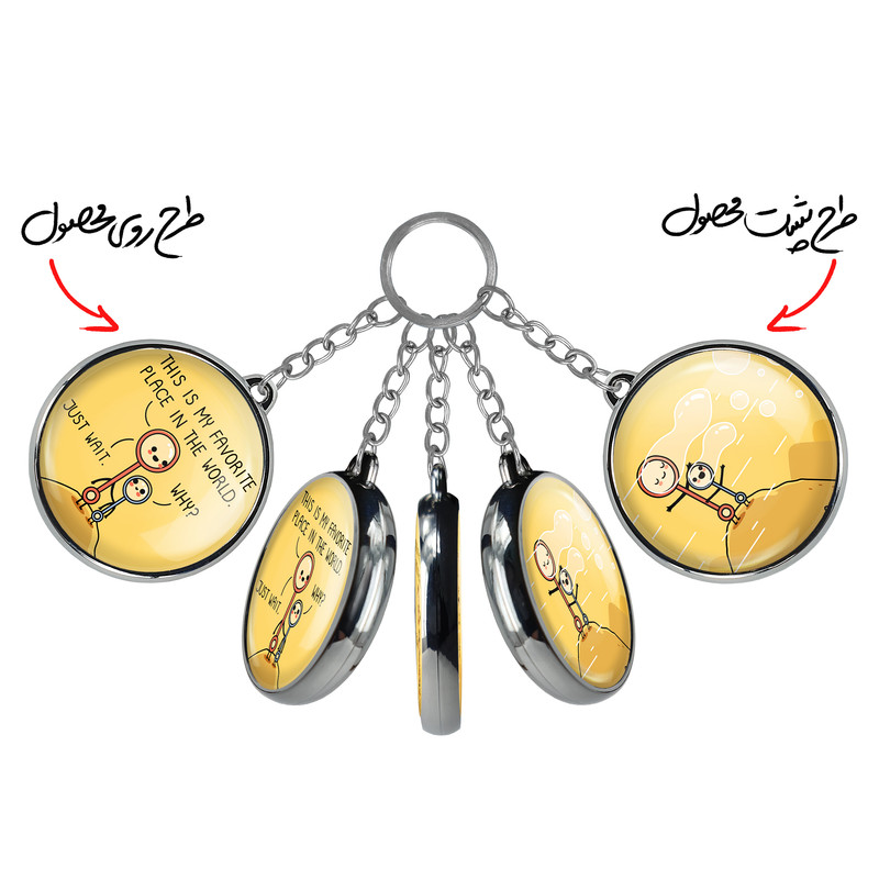 جاکلیدی خندالو طرح حباب ساز بامزه مدل دوطرفه کد A11