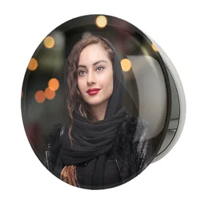 آینه جیبی خندالو طرح ترلان پروانه مدل تاشو کد 6267 