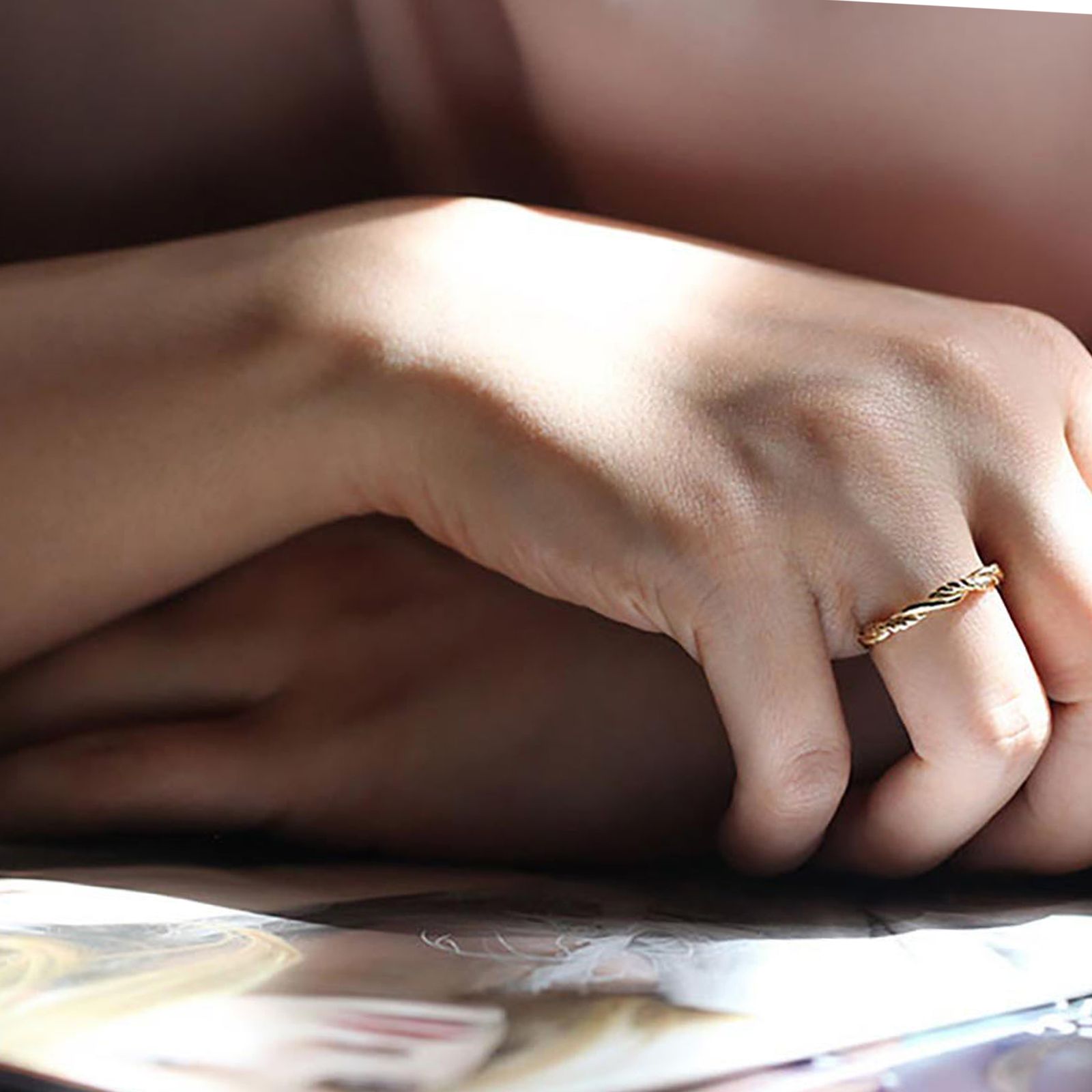 انگشتر طلا 18 عیار زنانه کیا گالری مدل AR474 -  - 3