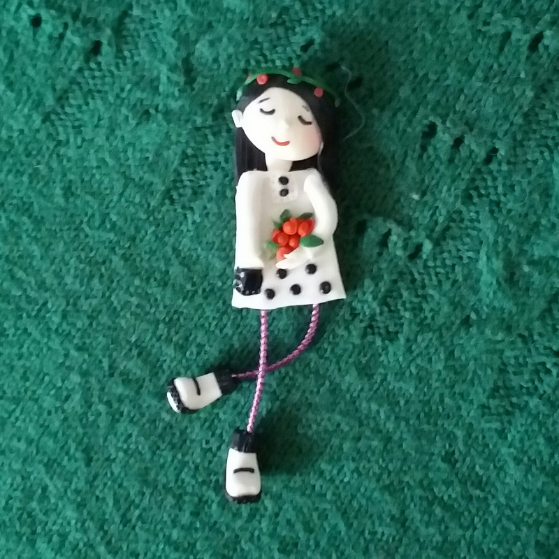 گل سینه دخترانه مدل عروس گل فروش SS107