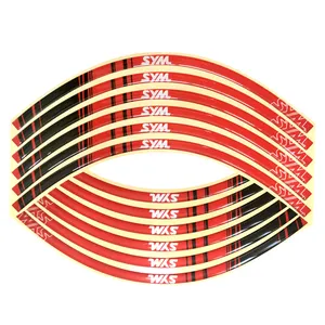  برچسب رینگ موتور سیکلت مدل SYM-3 بسته 12 عددی