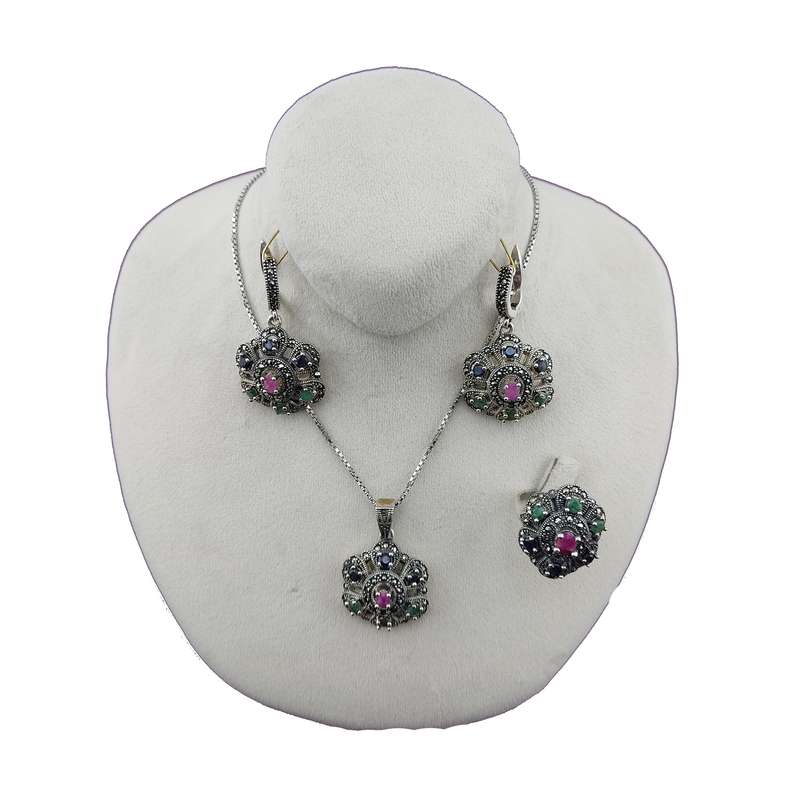 نیم ست نقره زنانه مدل 0180