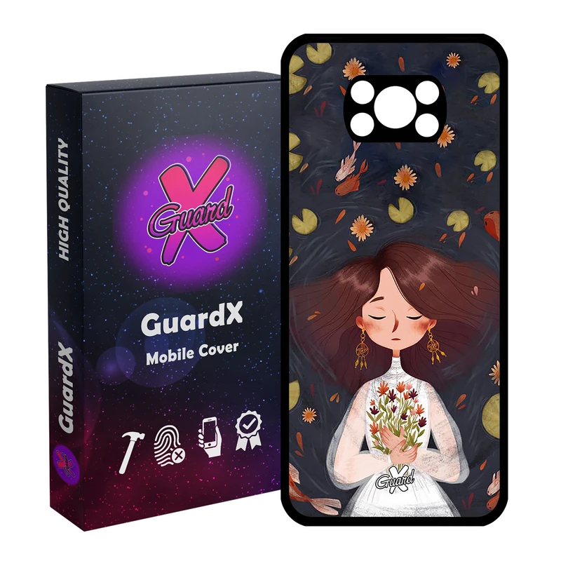 کاور گارد ایکس طرح دختر مدل Glass10326 مناسب برای گوشی موبایل شیائومی Poco X3 / Poco X3 NFC