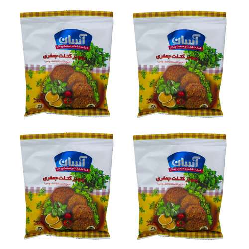  پودر کتلت گیاهی جعفری آسان - 110 گرم بسته 4 عددی