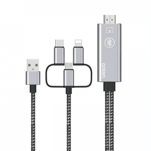 کابل تبدیل HDMI به USB-C / لایتنینگ/ microUSB  اونتن مدل 7539 طول 1.5متر