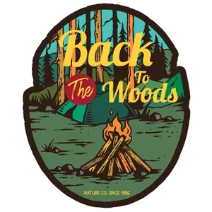برچسب خودرو مدل طبیعتگردی طرح back to the woods کد 1010X