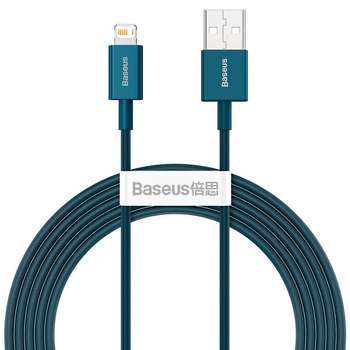کابل تبدیل USB به لایتنینگ باسئوس مدل FAST-CALYS طول 2 متر