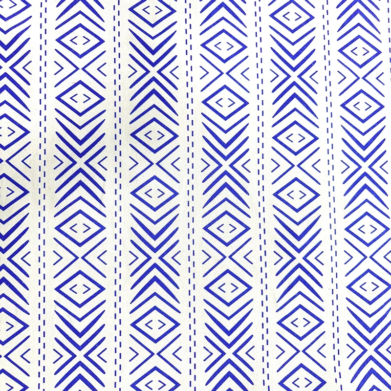 پارچه لباس عرض 1.42 متر مدل لینن طرح اتوبانی رنگ آبی