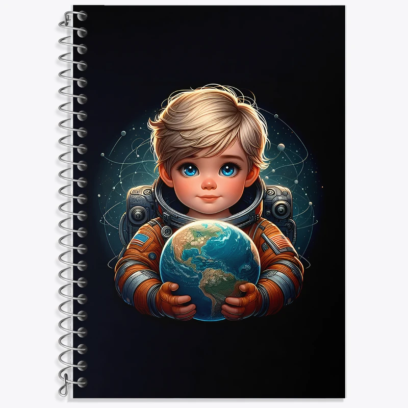 دفتر لغت 50 برگ خندالو طرح پسر فضانورد کد F7975