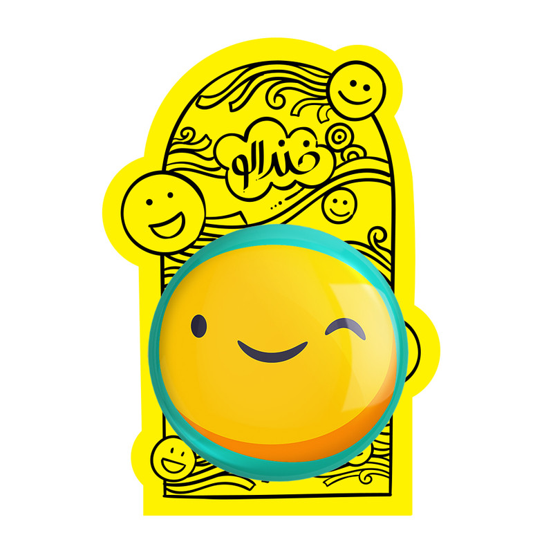 آینه جیبی خندالو مدل ایموجی Emoji  کد 3007