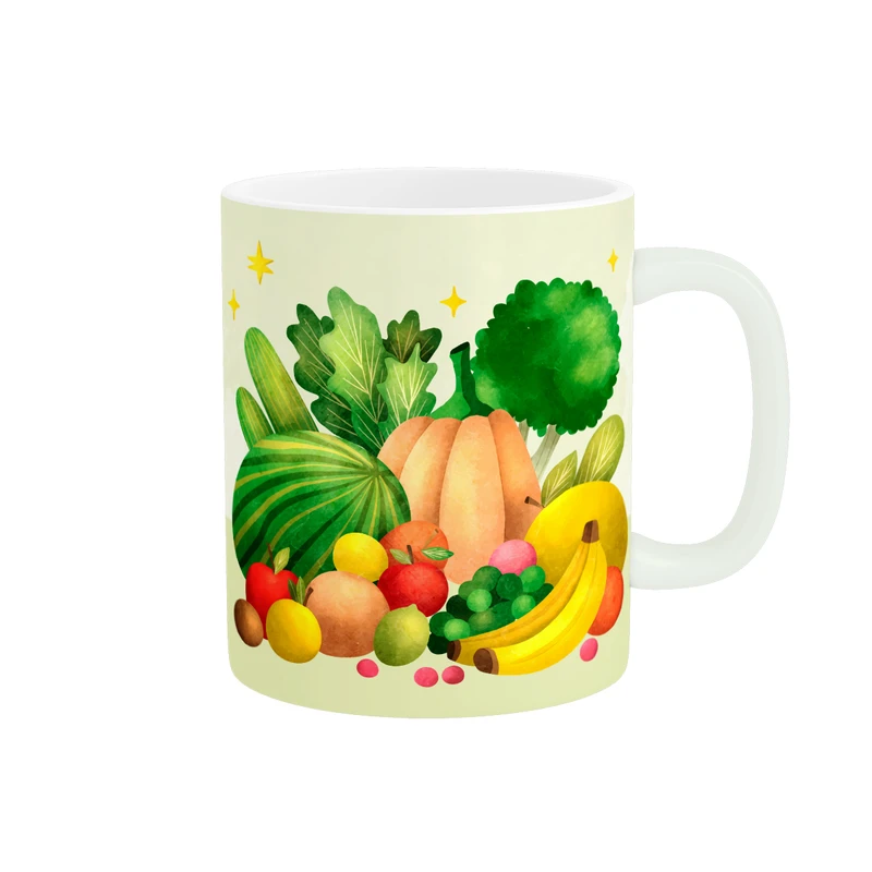 ماگ طرح میوه کد  438