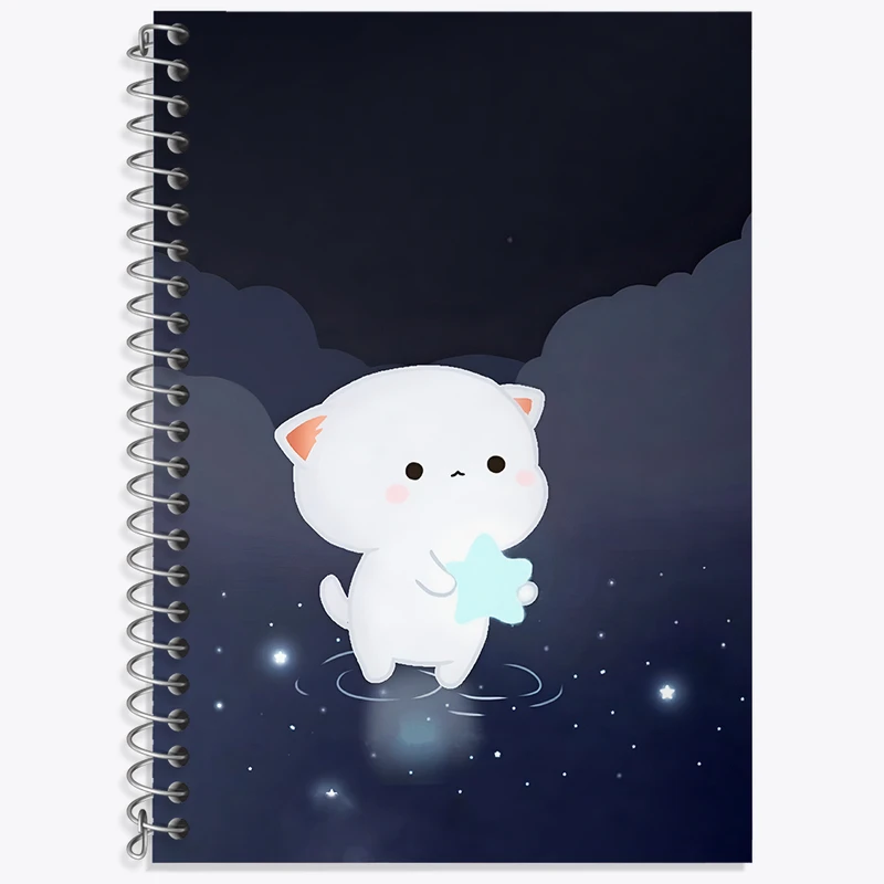 دفتر لغت 50 برگ خندالو طرح گربه کیوت کد N4056