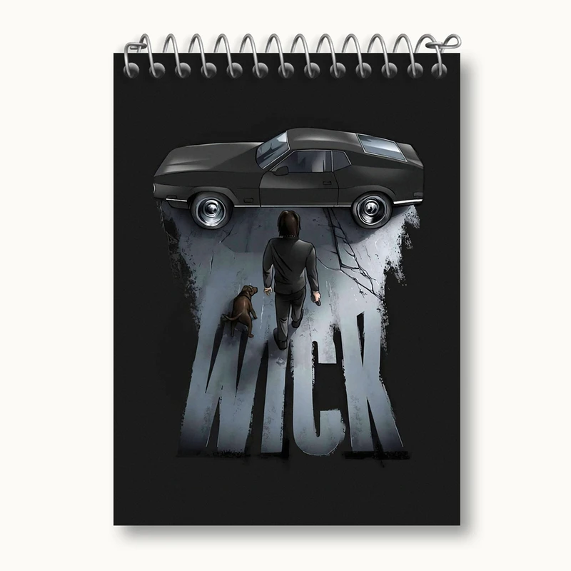 دفتر یادداشت 50 برگ خندالو مدل جان ویک John Wick کد 28570