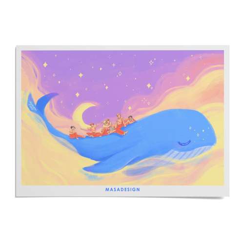 کارت پستال ماسا دیزاین طرح BTS مدل ZOD002