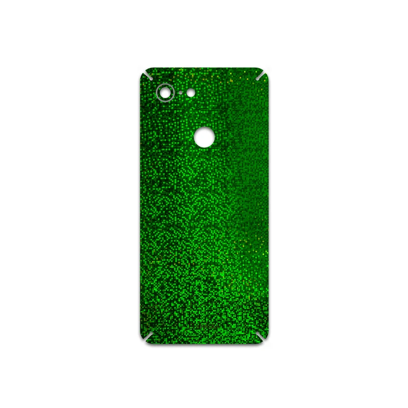 برچسب پوششی ماهوت مدل Green-Holographic مناسب برای گوشی موبایل گوگل Pixel 3