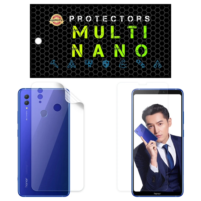  محافظ صفحه نمایش مولتی نانو مدل X-SFT مناسب برای گوشی موبایل آنر Note 10 به همراه محافظ پشت