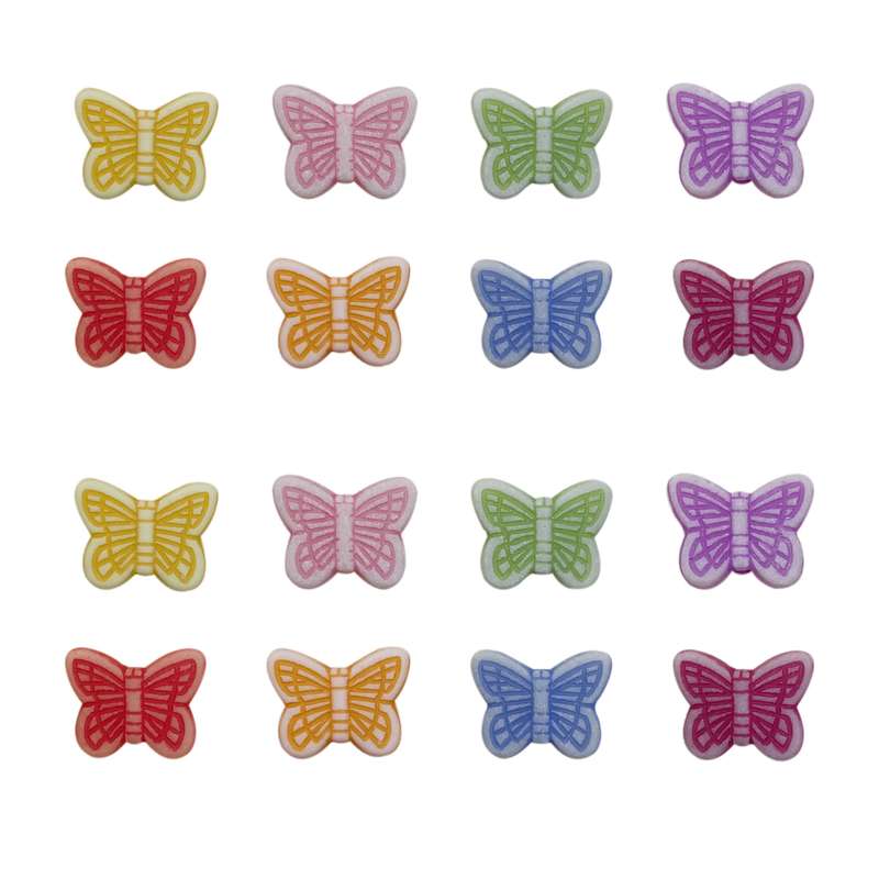 مهره دستبند مدل پروانه مجموعه 16 عددی