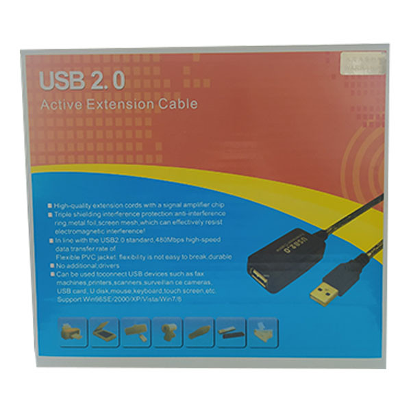 کابل افزایش طول USB مدل RS-1 طول 15 متر