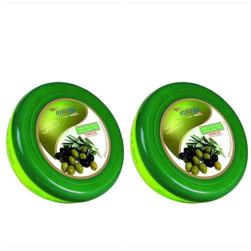 کرم مرطوب کننده سورفین مدل زیتون حجم 120 میلی لیتر بسته 2 عددی کرم مرطوب کننده سورفین مدل زیتون حجم 120 میلی لیتر بسته 2 عددی