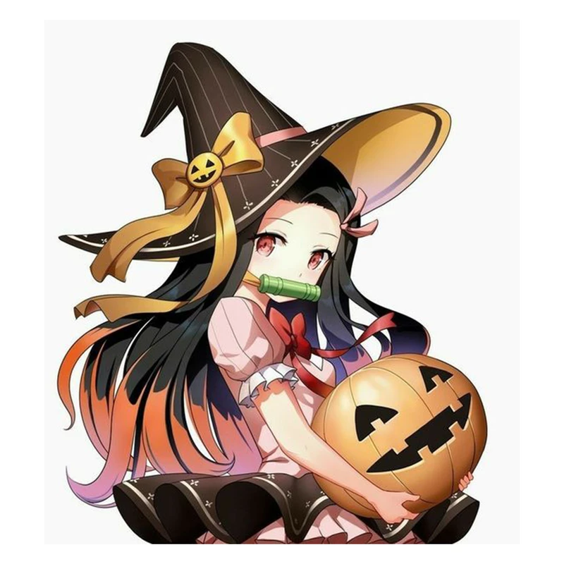 استیکر لپ تاپ و موبایل مدل انیمه طرح شیطان کش نزوکو کامادو demon slayer nezuko kamado کد 202