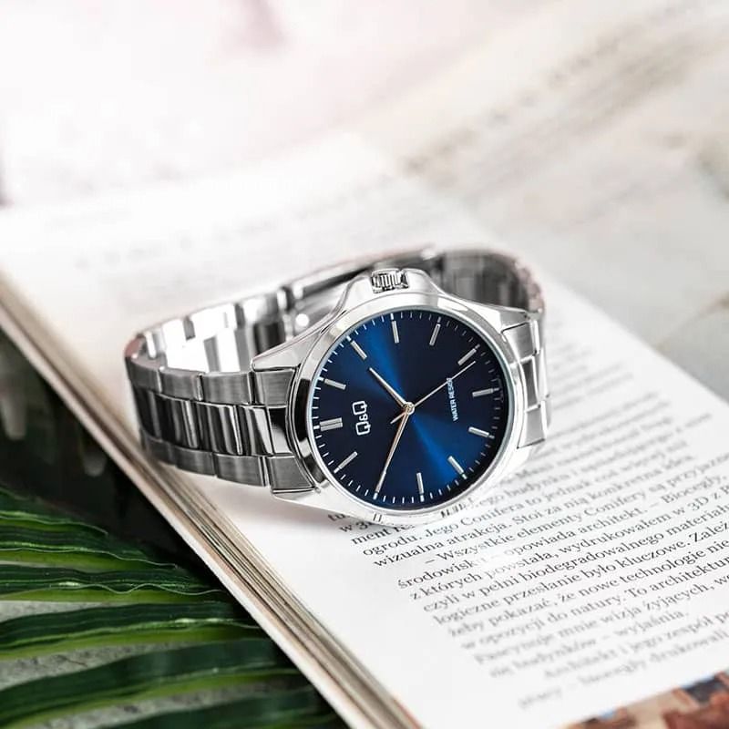 ست ساعت مچی عقربه‌ای کوارتز زنانه و مردانه کیو اند کیو مدل C37A-004PY C36A-004PY -  - 4