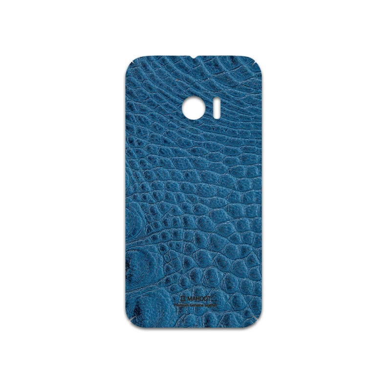 برچسب پوششی ماهوت مدل Blue-Crocodile-Leather مناسب برای گوشی موبایل اچ تی سی 10