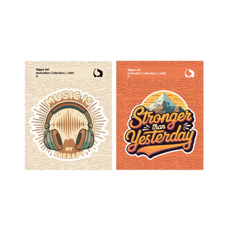 برچسب لپ تاپ هیپو آرت مدل جملات مثبت بسته 2 عددی