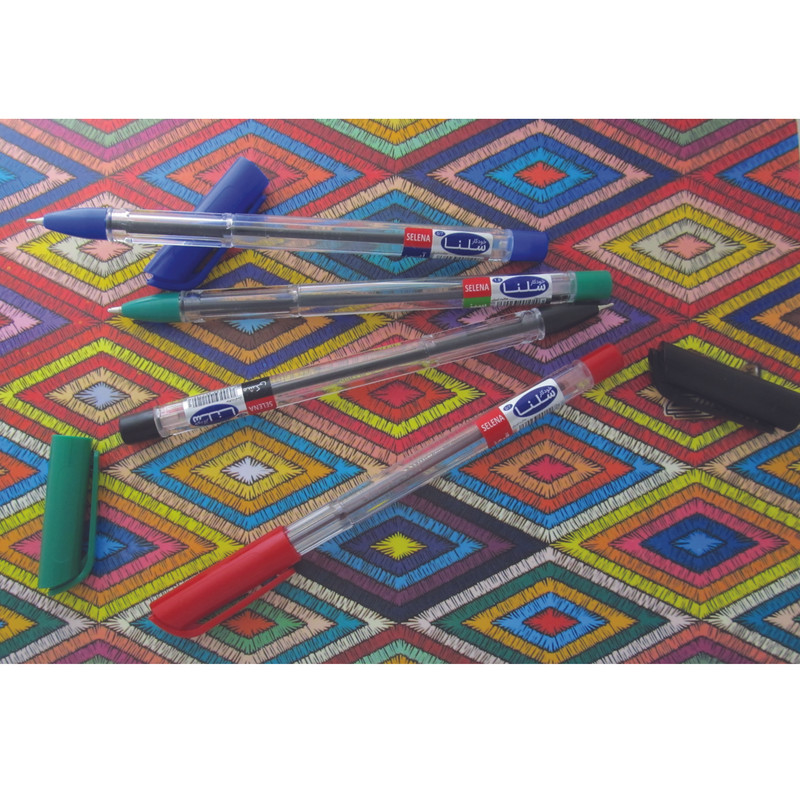 خودکار سلنا مدل Excellent کد fr بسته 16 عددی به همراه پوشه دکمه دار