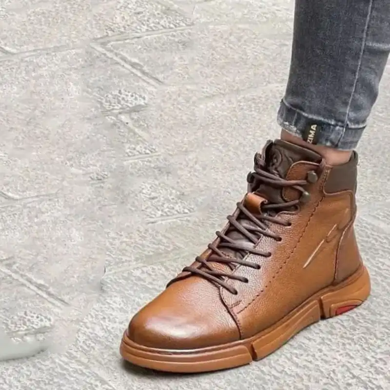 نیم بوت مردانه چرم آفتاب مدل SH 601