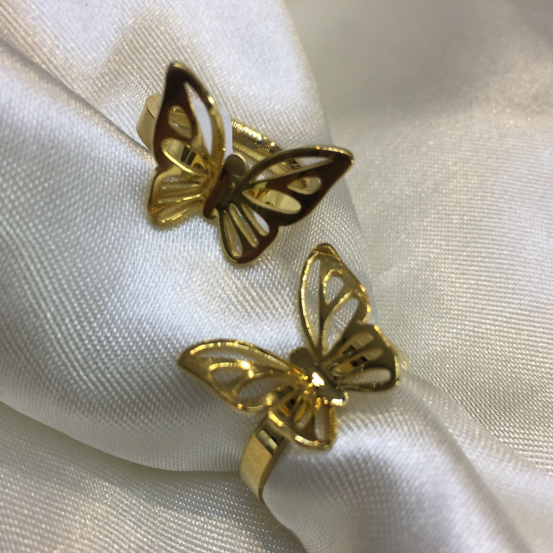 انگشتر دخترانه مدل پروانه 4