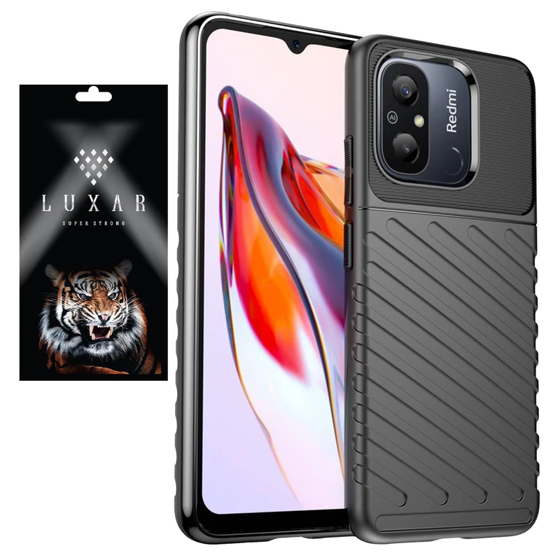 کاور لوکسار مدل Thunder مناسب برای گوشی موبایل شیائومی Redmi 12C / Poco C55