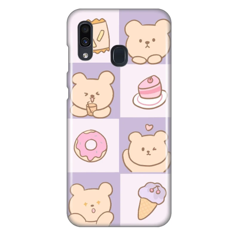 کاور طرح خرس شکمو کد DIMO-043 مناسب برای گوشی موبایل سامسونگ Galaxy A30 / Galaxy A20