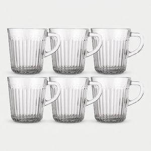 لیوان لیمون مدل دسته دار کد 2281 - 280 سی سی مجموعه 6 عددی
