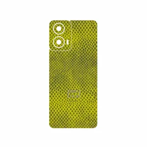 MAHOOT Yellow Snake Skin Cover Sticker for Motorola Moto G24