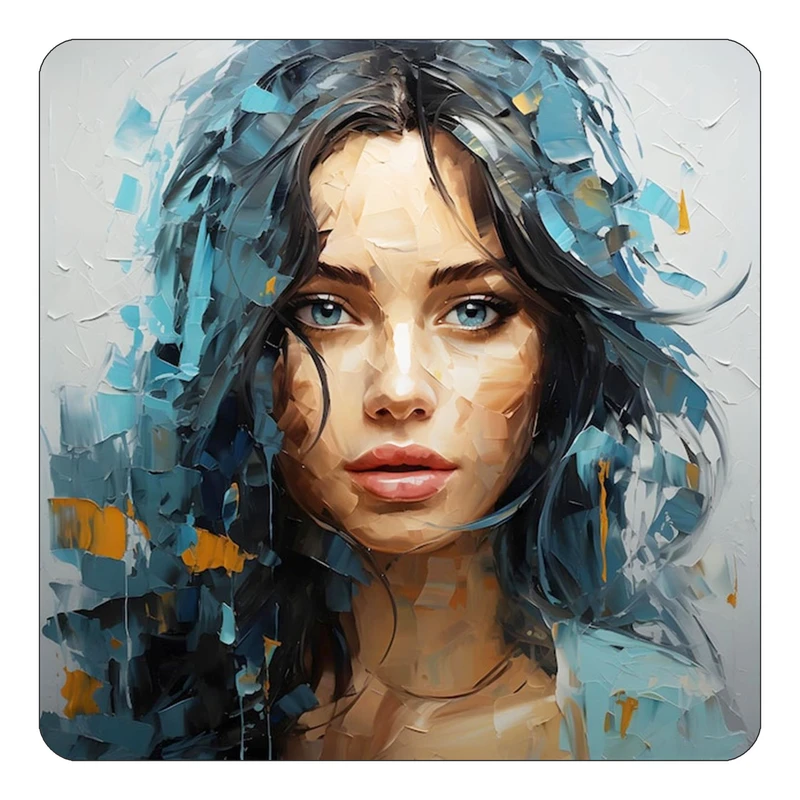 مگنت کاکتی طرح نقاشی رنگ روغن مدل mp70529