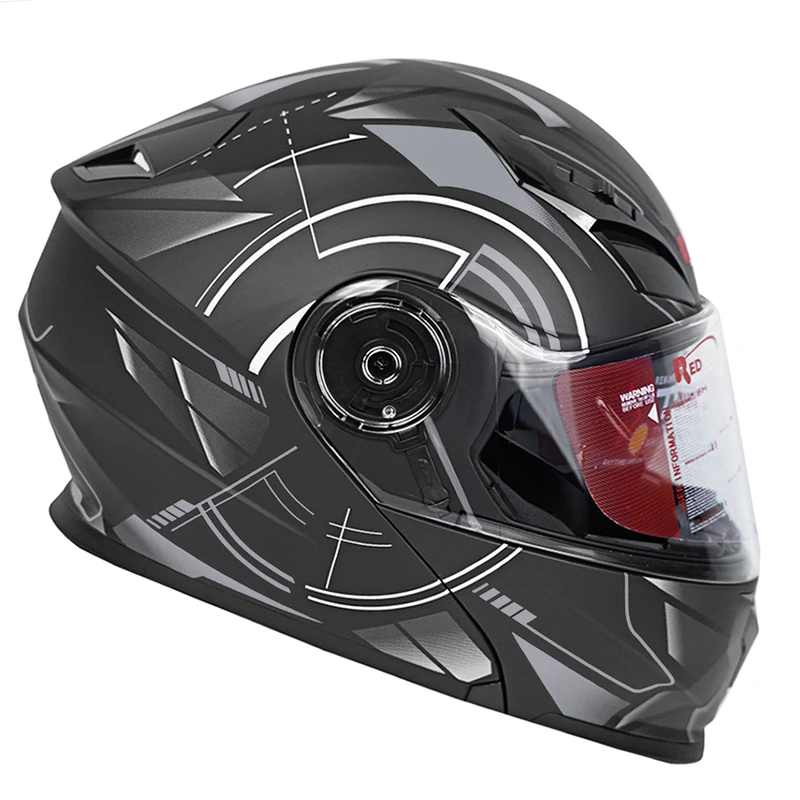 کلاه کاسکت ردلاین مدل MATT BLACK_Grey Time_C13