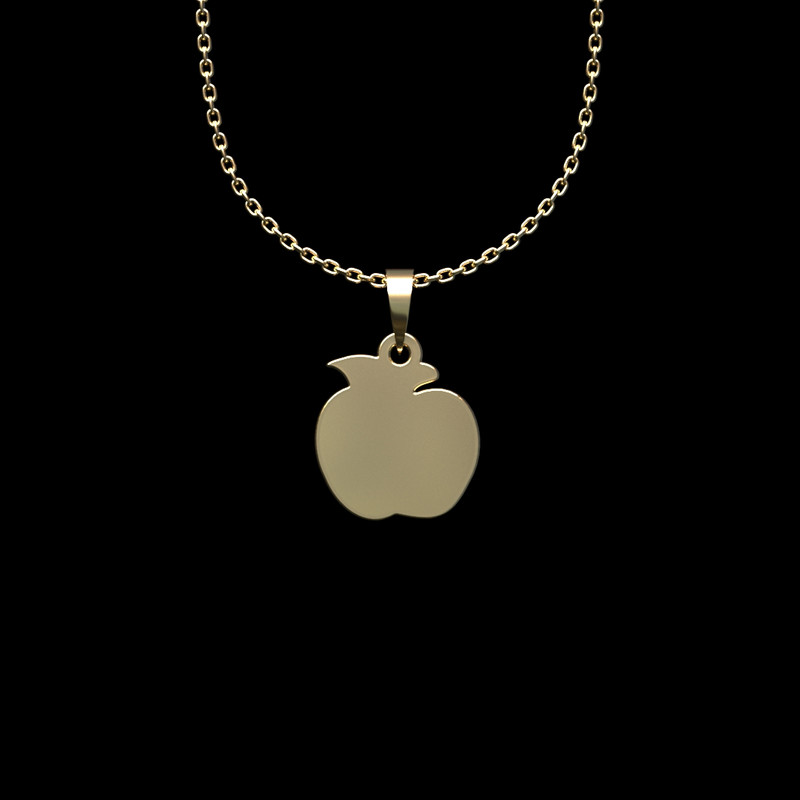 گردنبند طلا 18 عیار زنانه مدوپد مدل سیب کد II2-1-1051