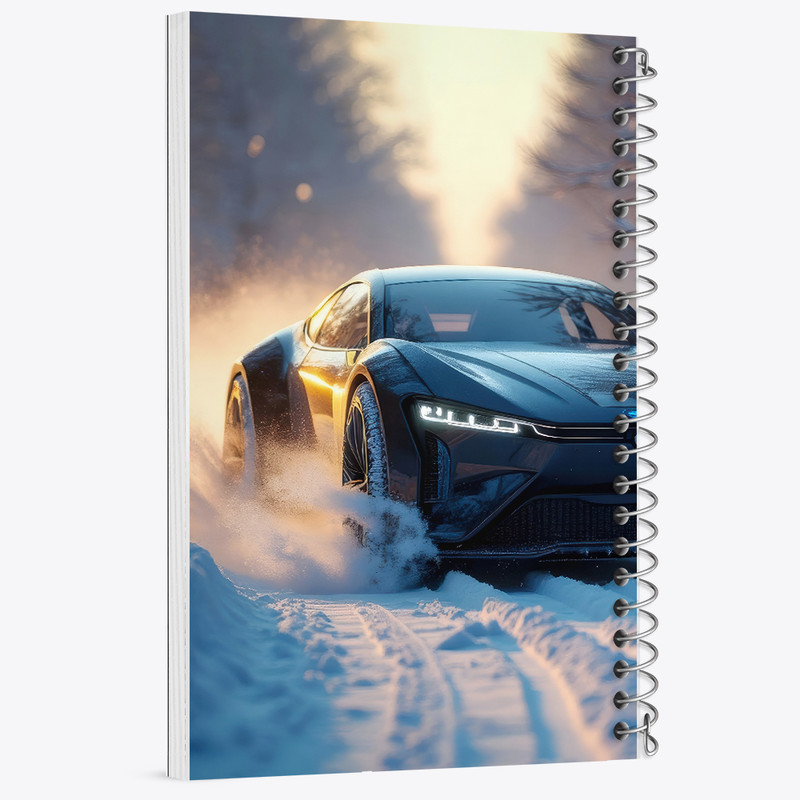 دفتر مشق 100 برگ خندالو طرح ماشین اسپرت کد F5216