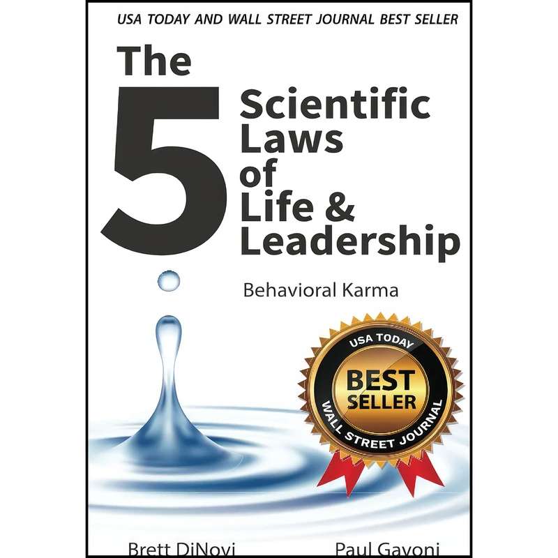 کتاب The 5 Scientific Laws of Life & Leadership اثر Brett DiNovi and Dr. Paul Gavoni انتشارات بله