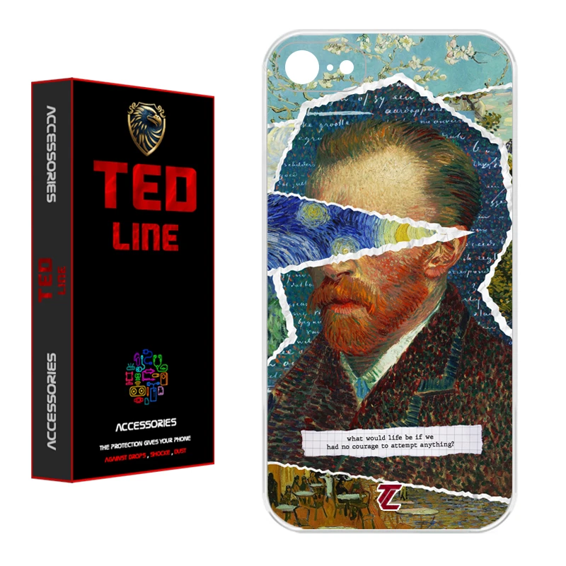 کاور تد لاین طرح ونگوگ کد 1115 مناسب برای گوشی موبایل اپل Iphone 7 / 8 / SE 2020