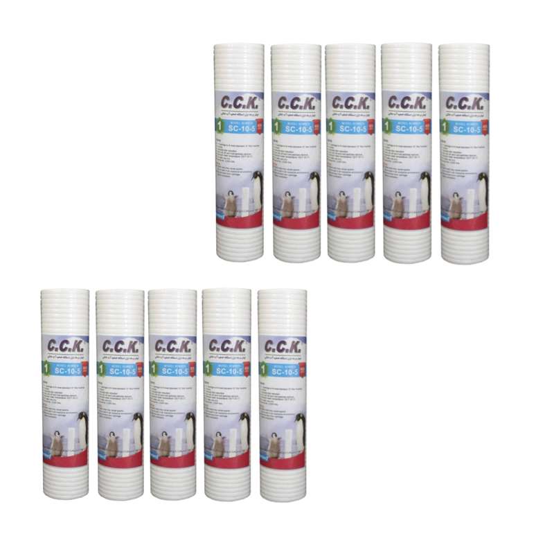 فیلتر دستگاه تصفیه آب سی سی کا مدل JWCS-10-5 مجموعه 10 عددی