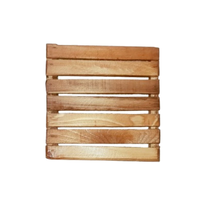 زیربشقابی و زیرقابلمه ای مدل مربعی طرح پالتی کد ۱۵