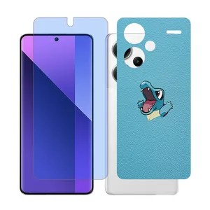 Glass Together model matte anti blue Screen Protector Suitable for Xiaomi Redmi Note 13 Pro Plus Mobile Phone with Back cover sticker