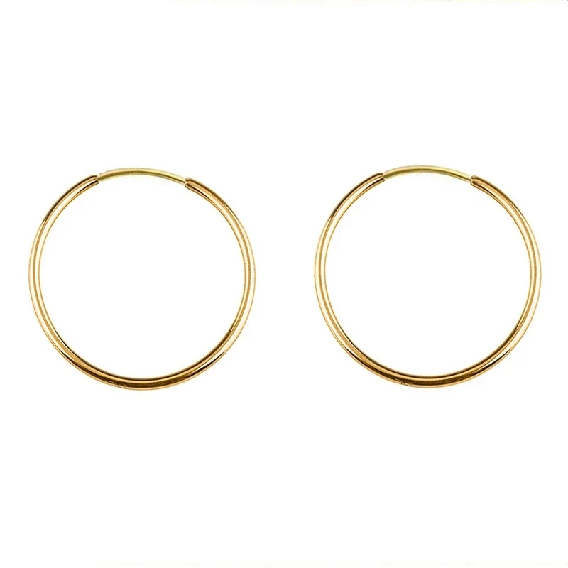 گوشواره حلقه ای طلا 18 عیار زنانه رزالیا کد GEA-010
