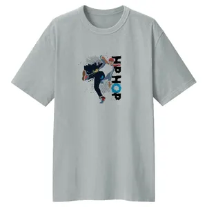 تی شرت لانگ زنانه مدل هیپ هاپ کد LL95 رنگ طوسی