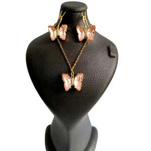 نیم ست زنانه مدل پروانه کریستالی مجلسی 