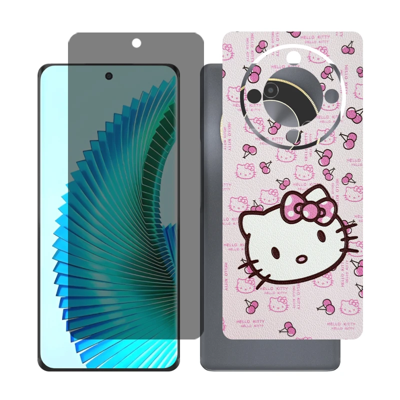 محافظ صفحه نمایش حریم شخصی گلس مدل Together مناسب برای گوشی موبایل آنر X9b به همراه برچسب پوششی پشت گوشی