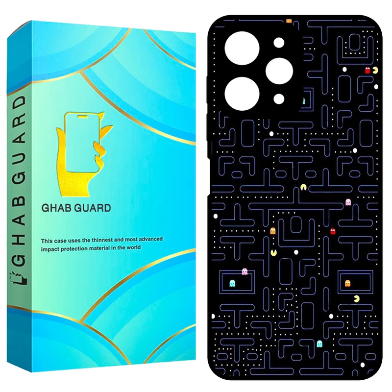 کاور قاب گارد طرح پکمن مدل GCHPR12 مناسب برای گوشی موبایل شیائومی Redmi 12 4G / Redmi 12 5G / Poco M6 Pro 5G